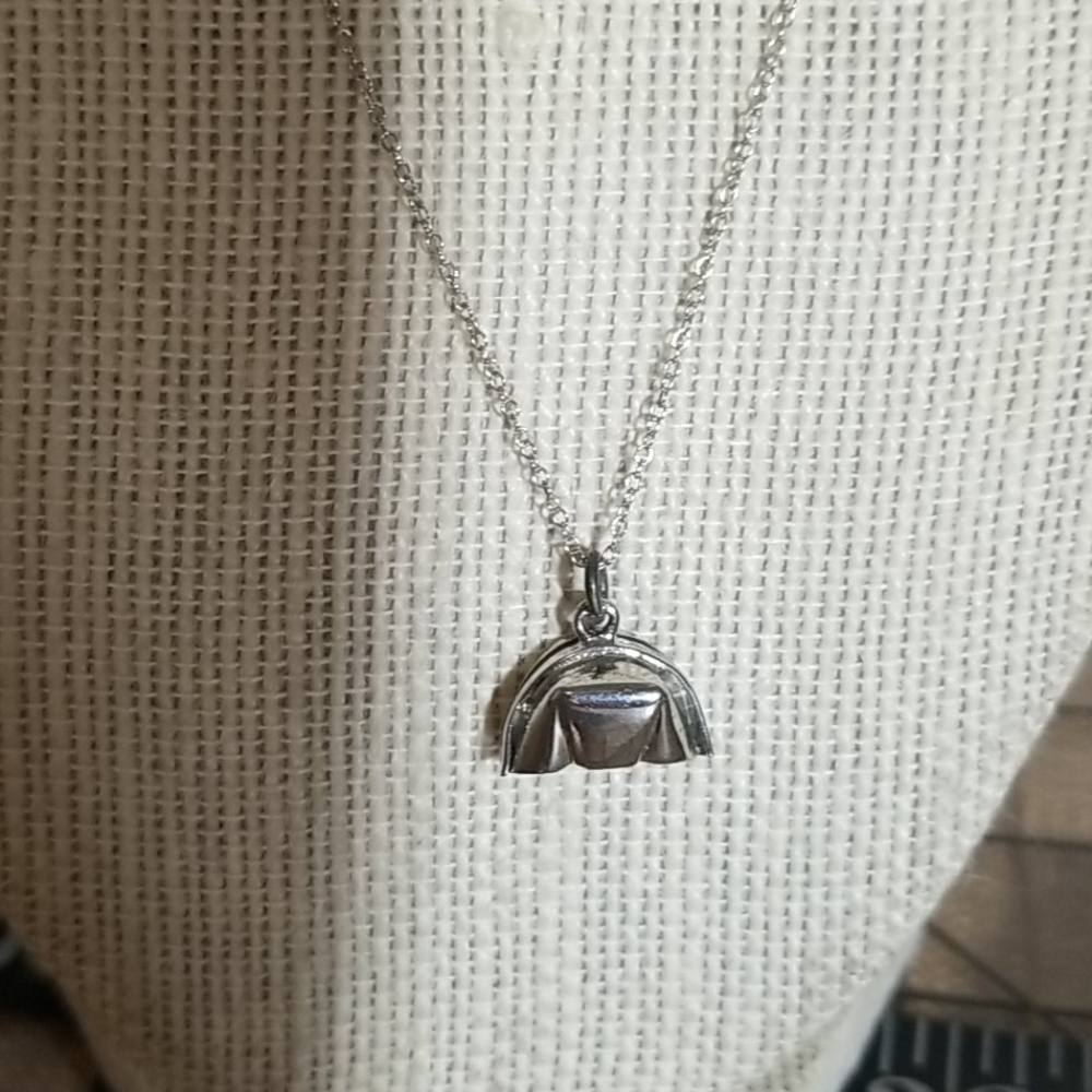 Vintage WEISS sterling nurse hat charm necklace